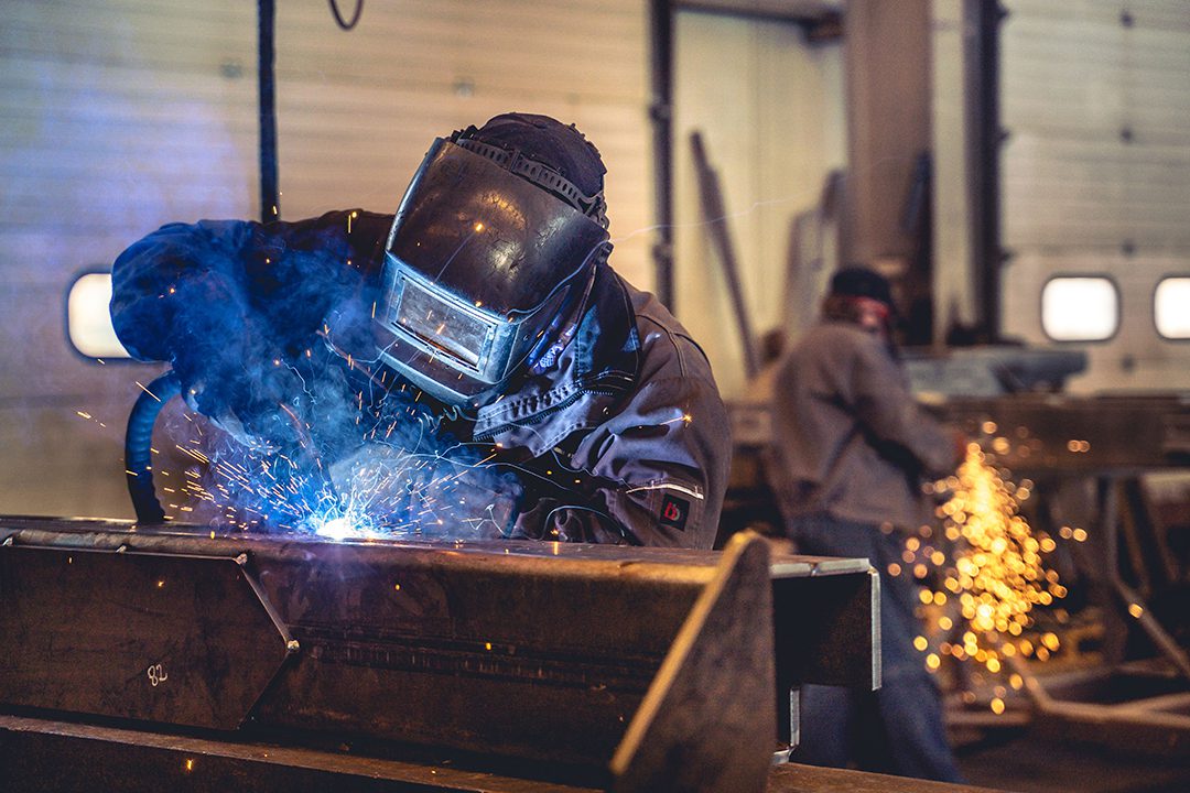 Structural welding on site